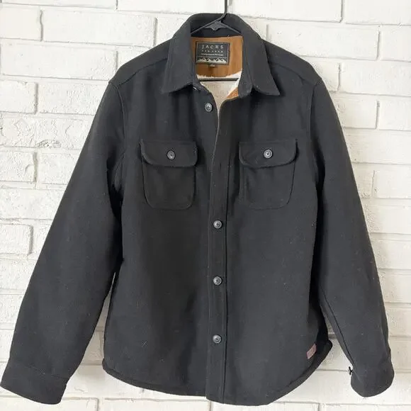 Jachs NY Men's Medium Wool Blend Sherpa Lined Shacket Gorpcore Outdoor Camp Hike - Picture 1 of 12